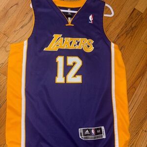 Adidas Purple and Yellow Adult Basketball Jersey